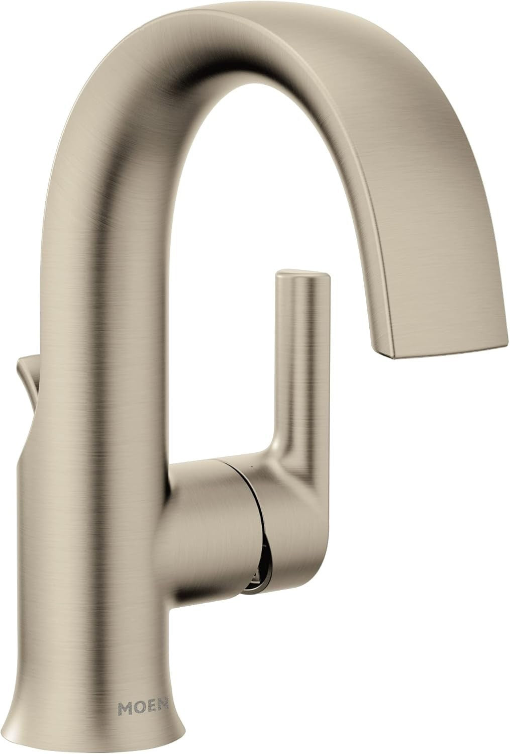 Moen S6910BN Doux Single Handle High Arc Bathroom Faucet Brushed Nickel New